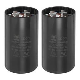 Unique Bargains - 2pcs CD60 Capacitor 400-480 Mfd, 125 VAC Run Motor Start for Electric Fan/Well Pump