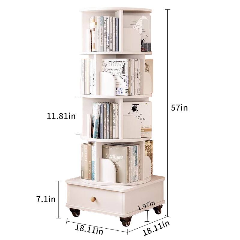 - Height: 57in
- Width: 18.11in
- Depth: 18.11in
- Shelf 1 Height: 11.81in
- Shelf 2 Height: 7.1in
- Bottom Shelf Height: 1.97in