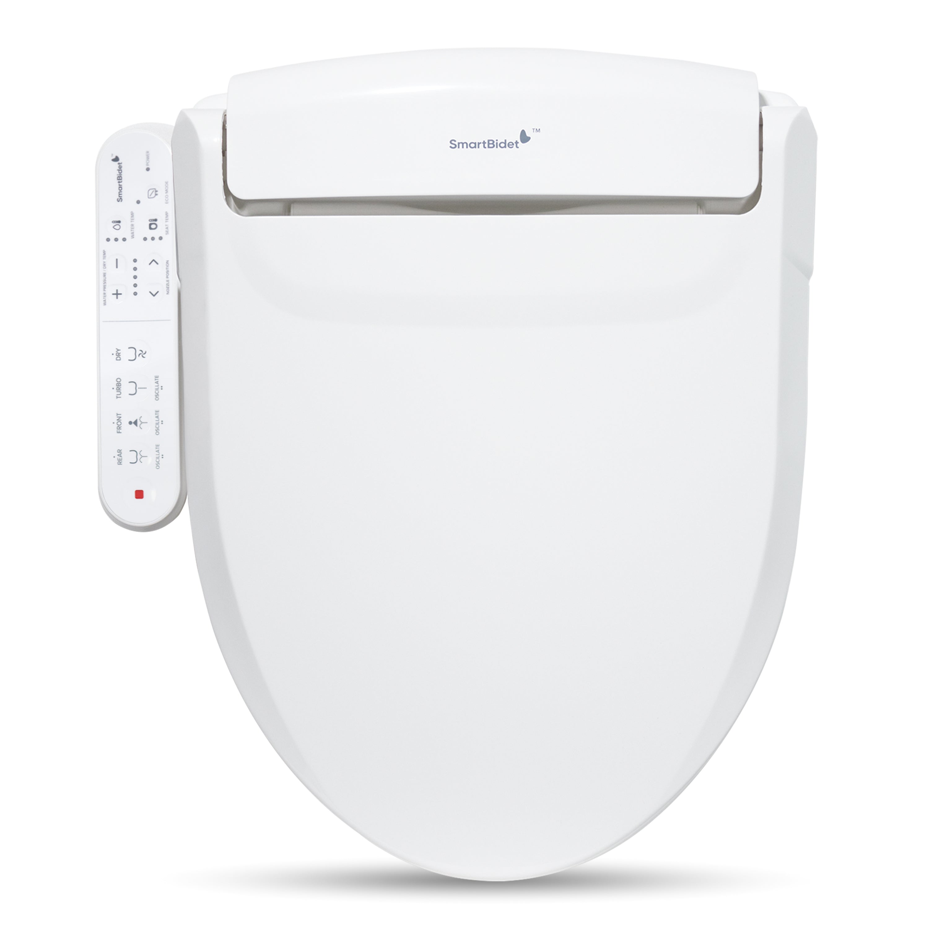 SmartBidet - SB-2000 Electric Smart Bidet™ Toilet Seat with Heated Seat, Warm Air Dryer, and Control Panel – Elongated - White