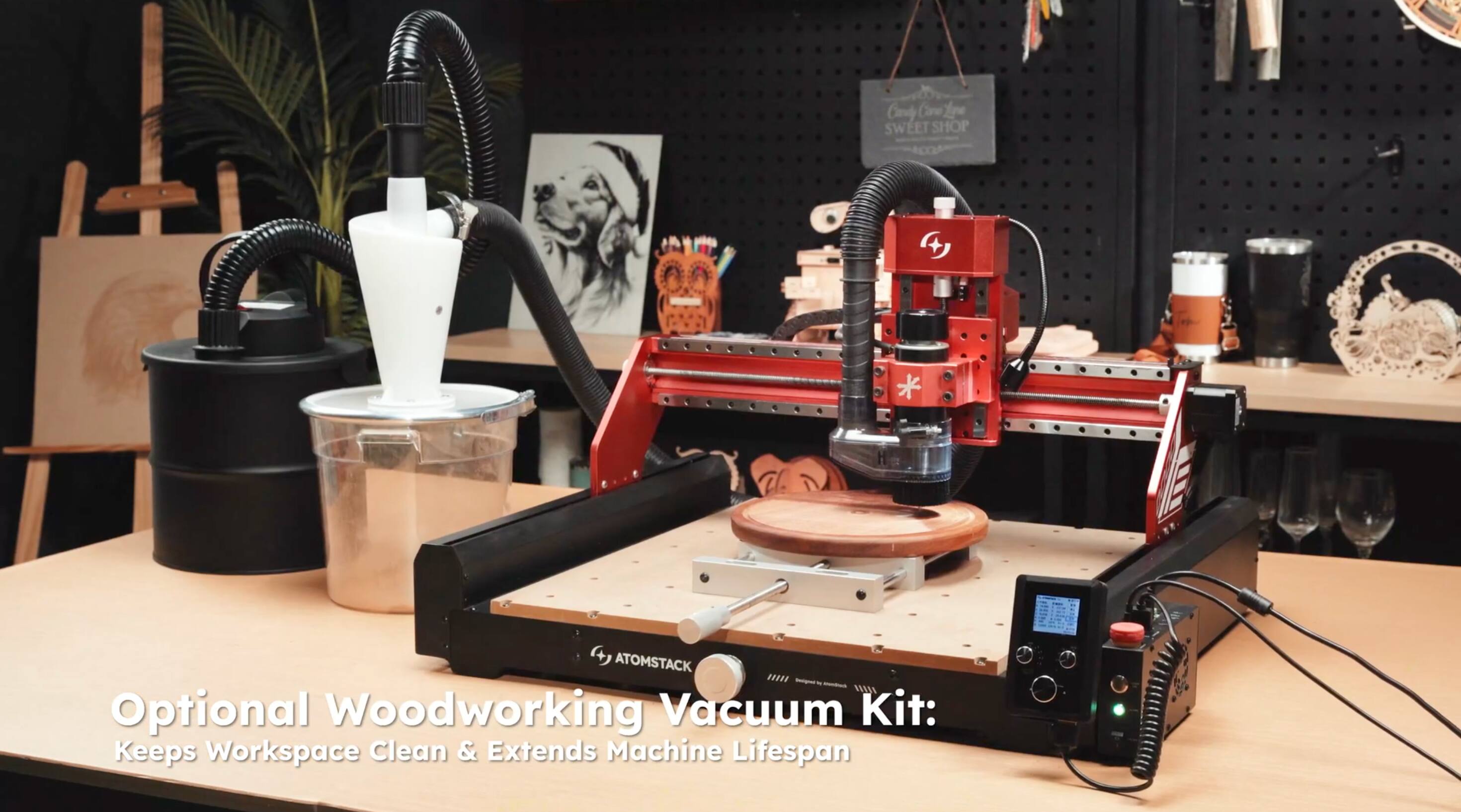 Candy Cane Au Sweet Shop

Optional Woodworking Vacuum Kit: Keeps Workspace Clean & Extends Machine Lifespan