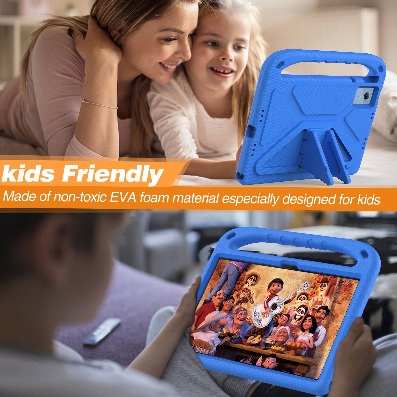 kids Friendly  
Made of non-toxic EVA foam material especially designed for kids