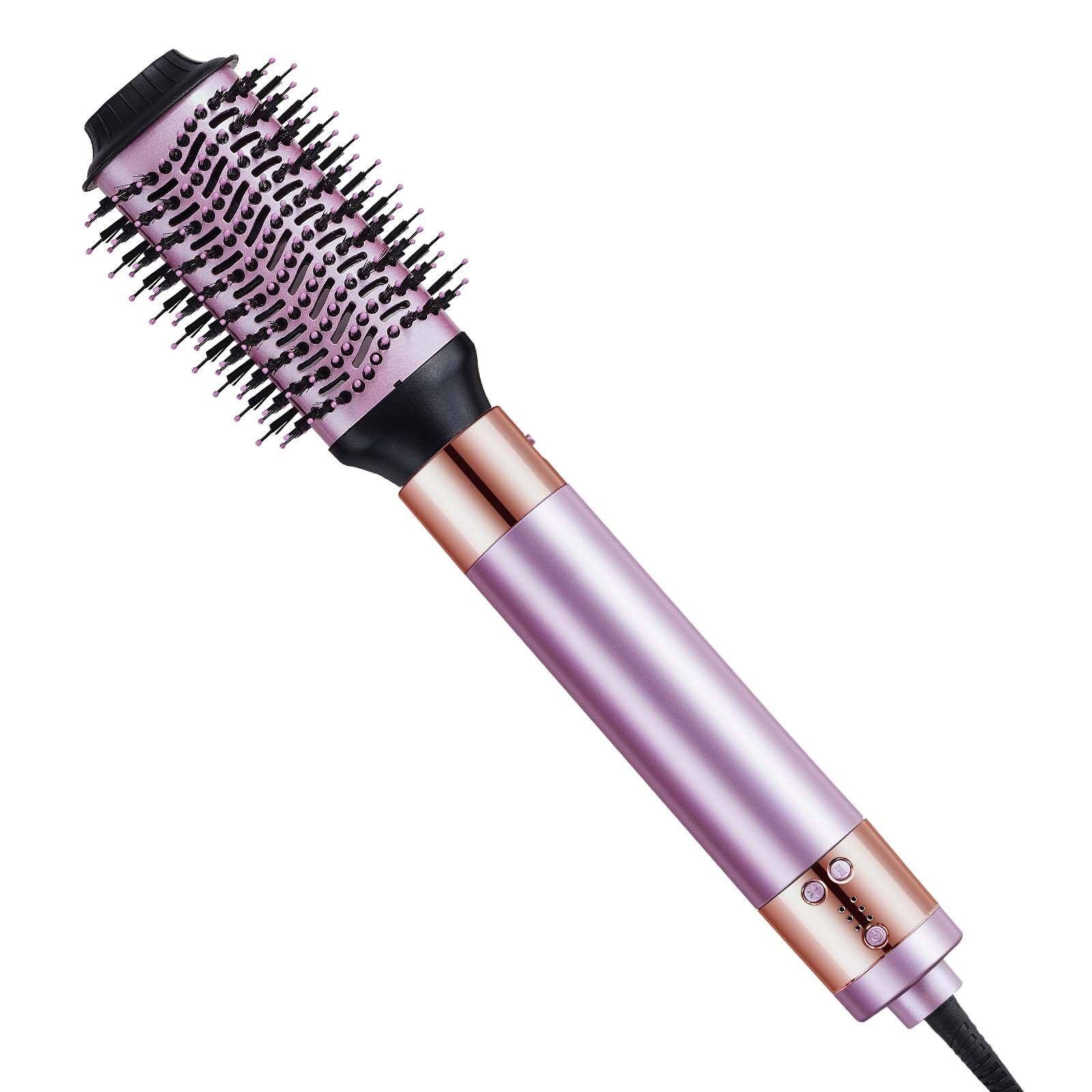 Alt View 8. Glintex - Hair Air Styler and Dryer Brush, 6-in-1 High-Speed Ionic Styling Tool with Auto-Wrap Curlers, 3 Brushes and 2 Nozzles.
