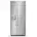 Front. KitchenAid - 20.8 Cu. Ft. Built-In Side-by-Side Refrigerator with Exterior Water and Ice Dispenser - Stainless Steel with PrintShield Finish.