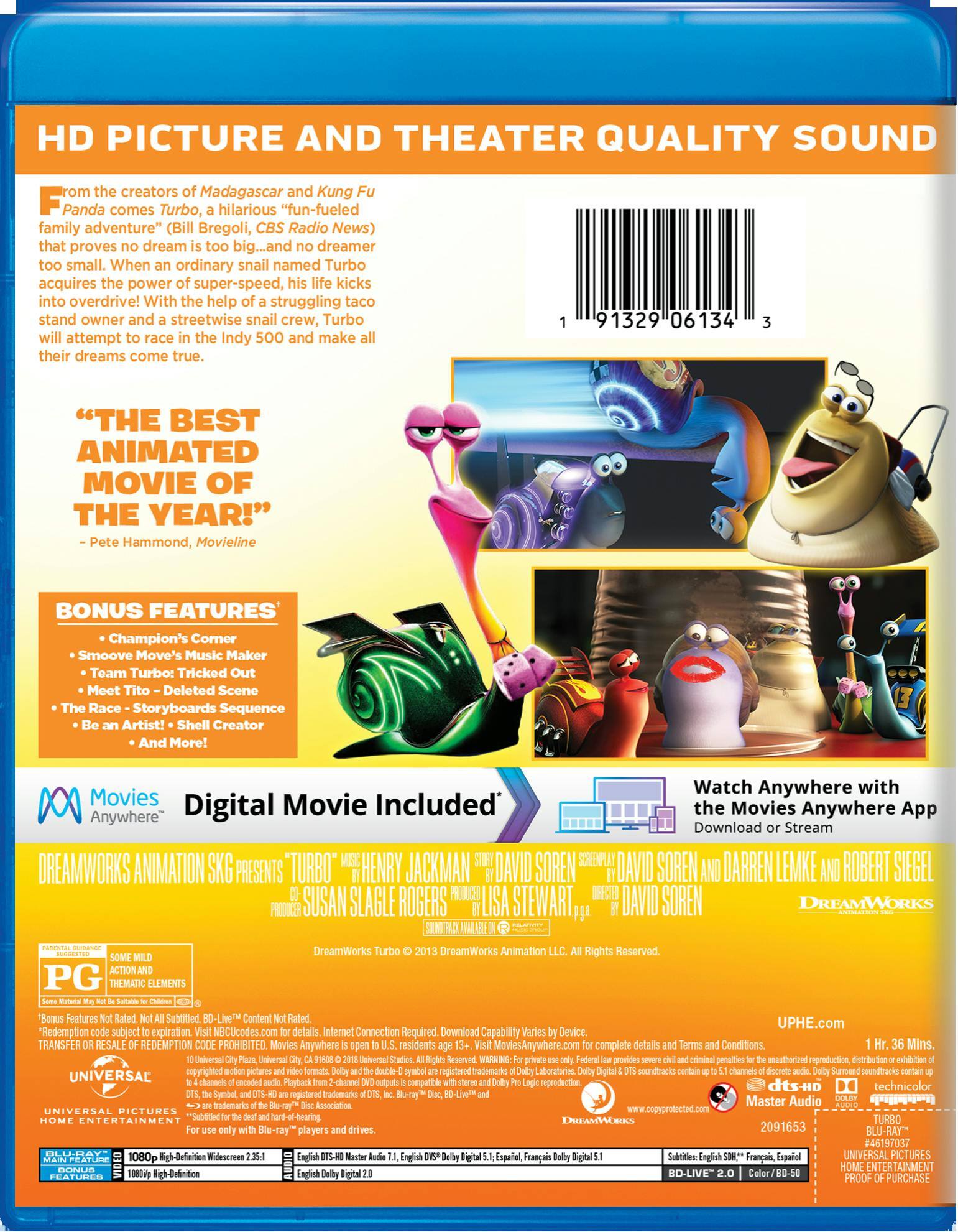 Angle. Turbo (Blu-ray New Box Art) [Blu-ray].