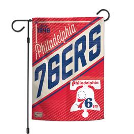 WinCraft - Philadelphia 76ers 12" x 18" Hardwood Classics Double-Sided Garden Flag - Multicolor
