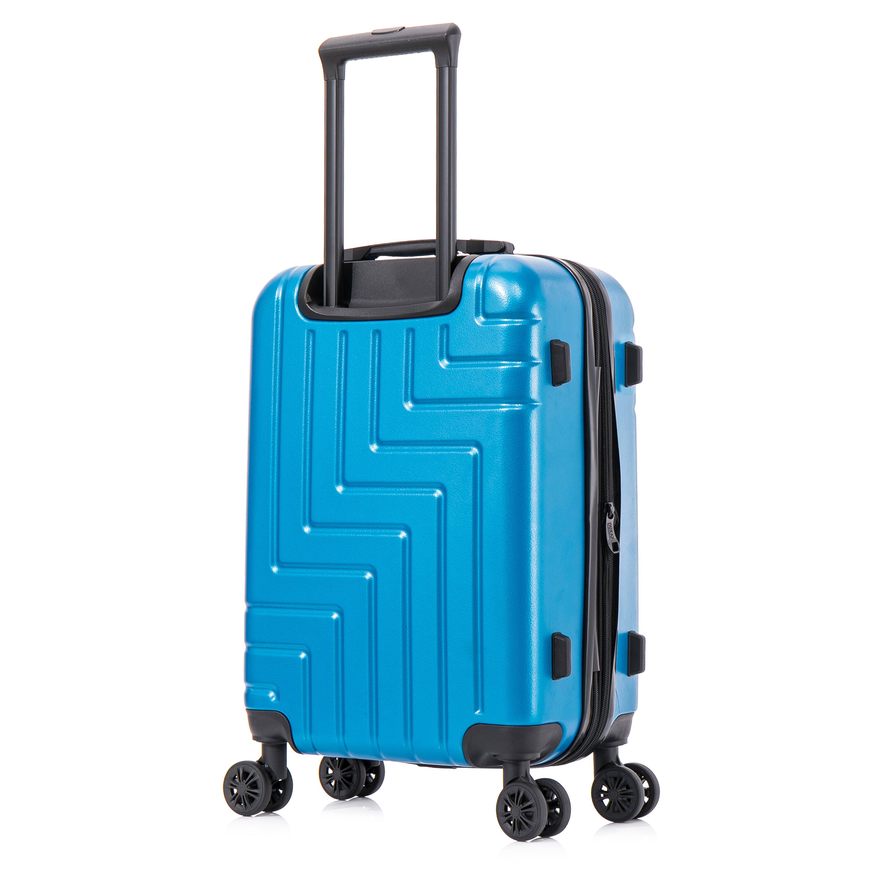 Alt View 2. DUKAP - Zahav Lightweight Hardside Spinner Luggage 20" Carry-On - TEAL.