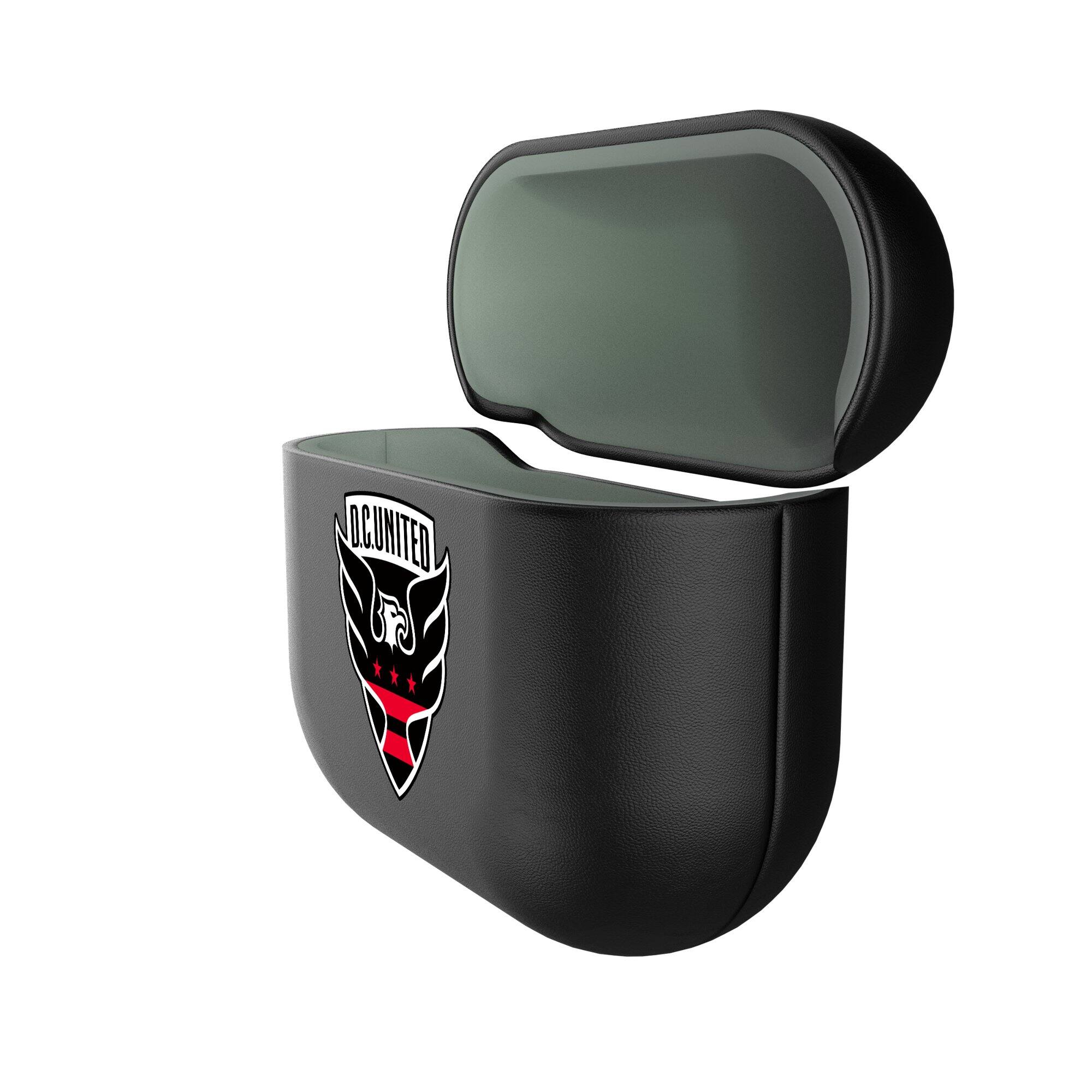Alt View 1. Keyscaper - D.C. United D.C. United Insignia AirPods 4th Generation Case Cover - No Size - Black.