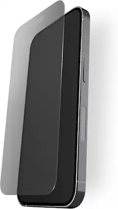 Front. BodyGuardz - BodyGuardz Pure 3 Privacy Tempered Glass Screen Protector - iPhone 15 Pro Max/15 Plus - Clear.
