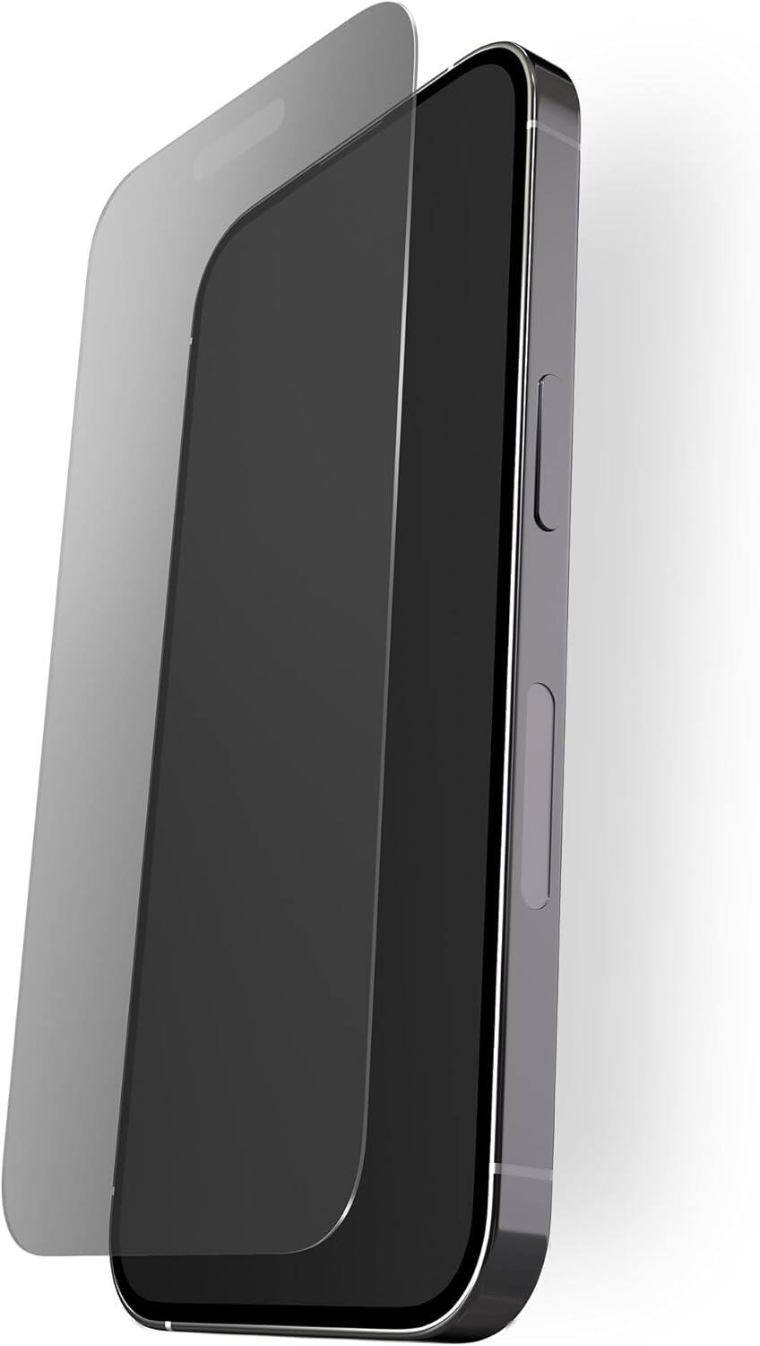 Front. BodyGuardz - BodyGuardz Pure 3 Privacy Tempered Glass Screen Protector - iPhone 15 Pro Max/15 Plus - Clear.