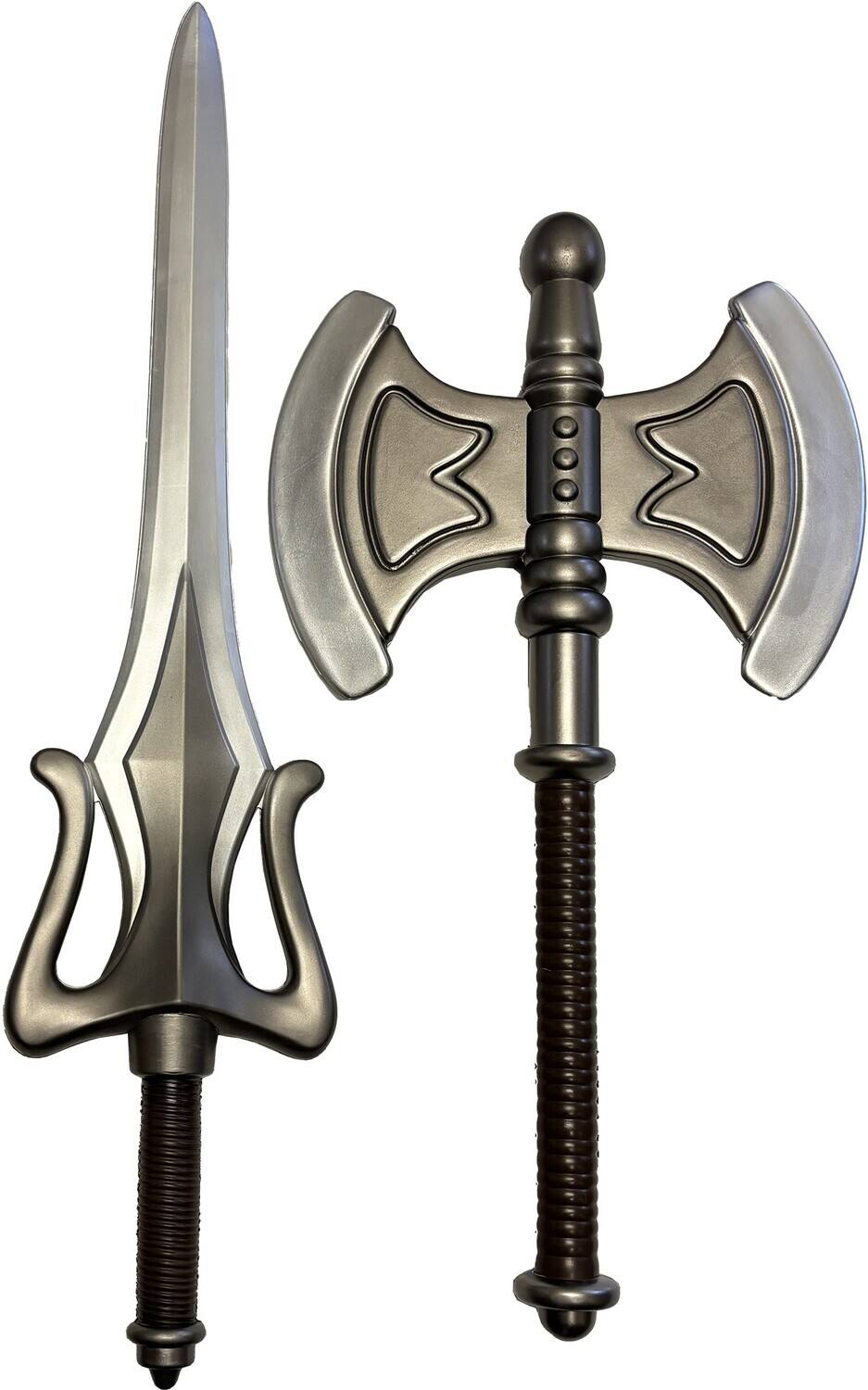 Alt View 2. PopMarket - Masters of the Universe - He-Man Battle Axe LARP Stunt Prop Replica   - COLLECTIBLES - Multicolor.