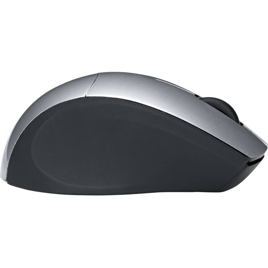 Alt View 3. Digital Innovations - Digital Innovations EasyGlide Wireless Travel Mouse - Optical - Wireless - 30 ft - Radio Frequency - 2.40 GHz - Silver - Black.