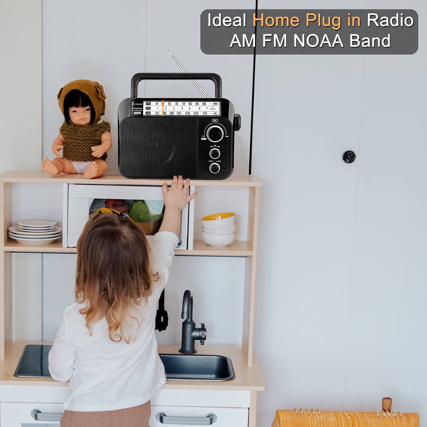 Ideal Home Plug in Radio AM FM NOAA Band