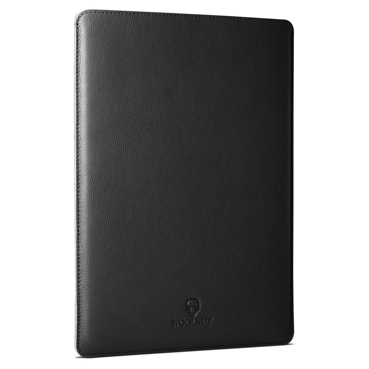 Left. Woolnut - Woolnut Leather Sleeve for 15-inch MacBook Pro|Full-grain leather - , - Black.