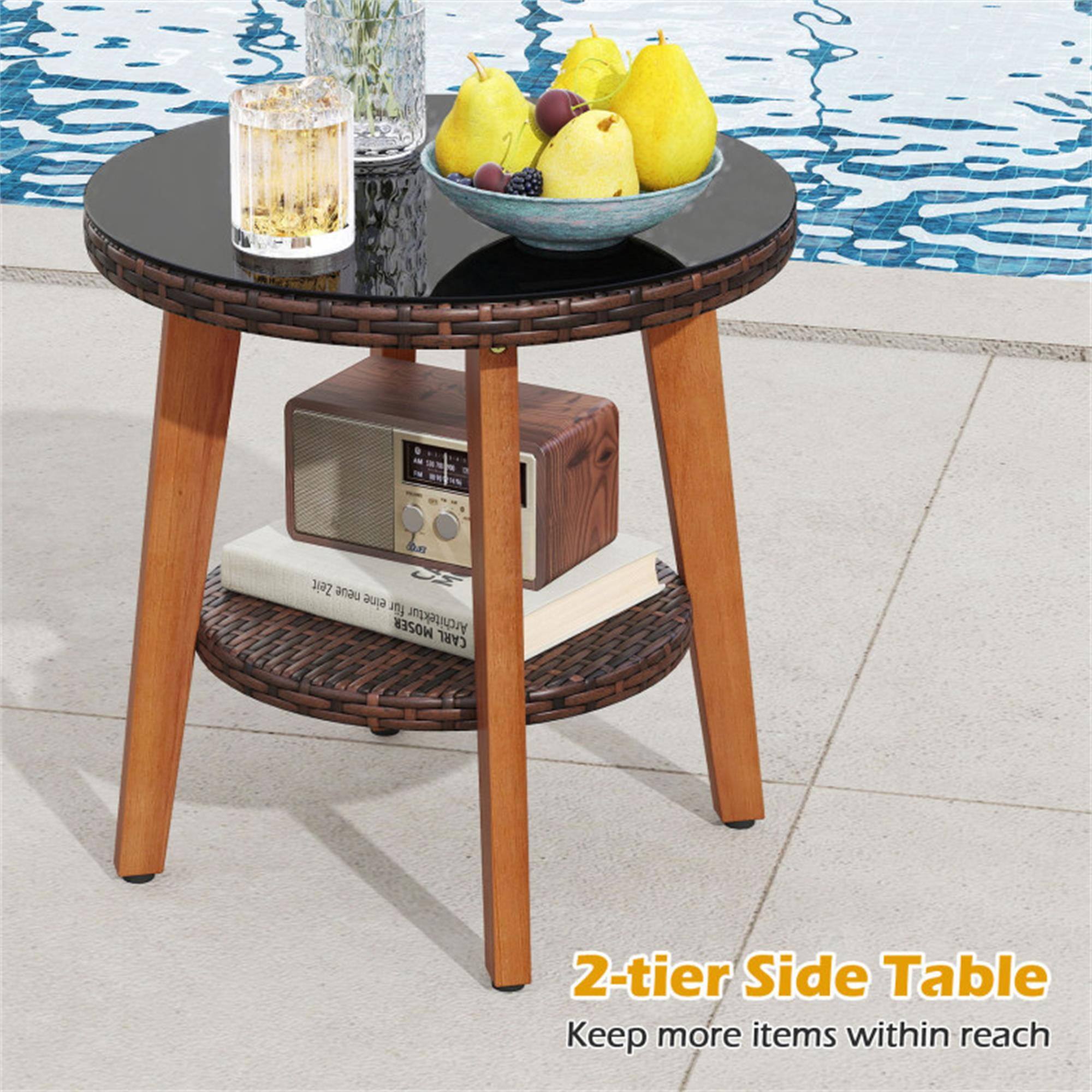 Sue Zeit anu eine MOSER Architektar CARL 2-tier Side Table Keep more items within reach