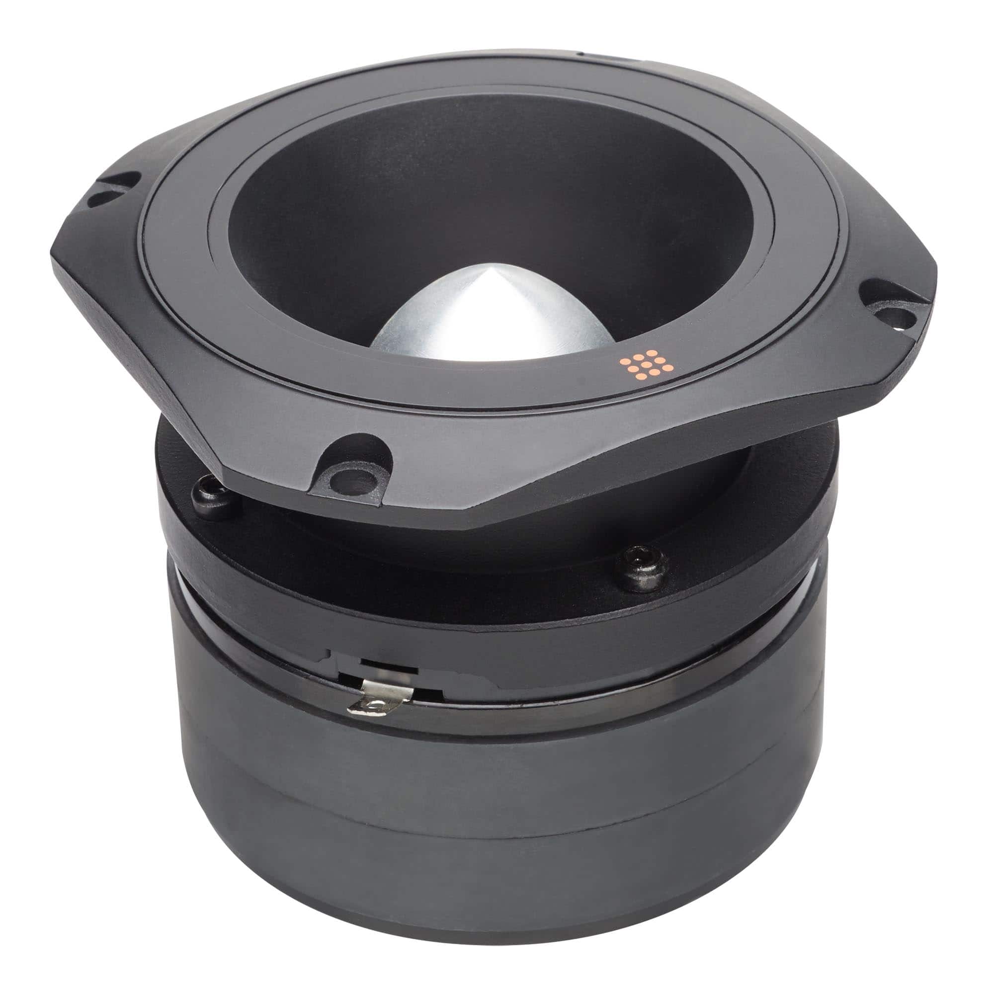 Powerbass - PBX-PRO4H - 4" Compression Horn Tweeter, Sold Individually - Black/Gray