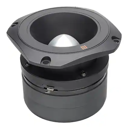 Front. Powerbass - PowerBass PBX-PRO4H - 4" Compression Horn Tweeter, Sold Individually - Black/Gray.