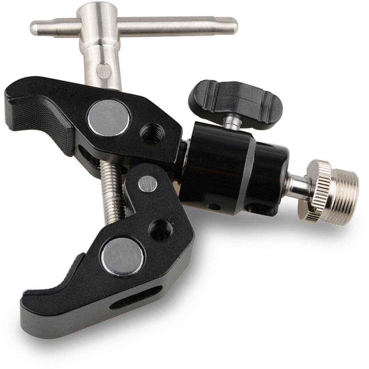 Alt View 1. CAMVATE - CAMVATE Crab Clamp with 5/8"-27 Ball Head Mount for Microphone.