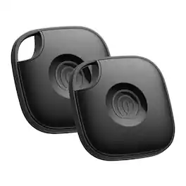 Tile by Life360 - Life360 Tile Bluetooth Tracker, Keys Finder and Item Locator. iOS and Android Compatible. 2-Pack - Black