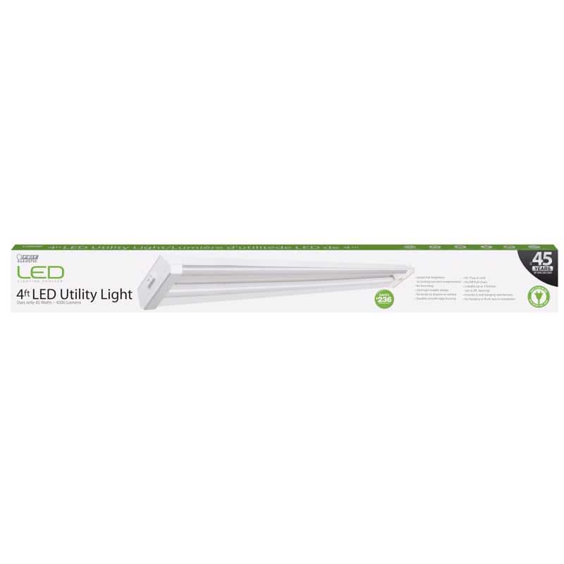 FEIT ELECTRIC - 48 in. 2-Light 45 W LED Utility Light