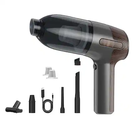 Front. Cluzine - Cordless Vacuum Cleaner, 2-in-1 Suction & Blower for Car, Home & Camping Use.