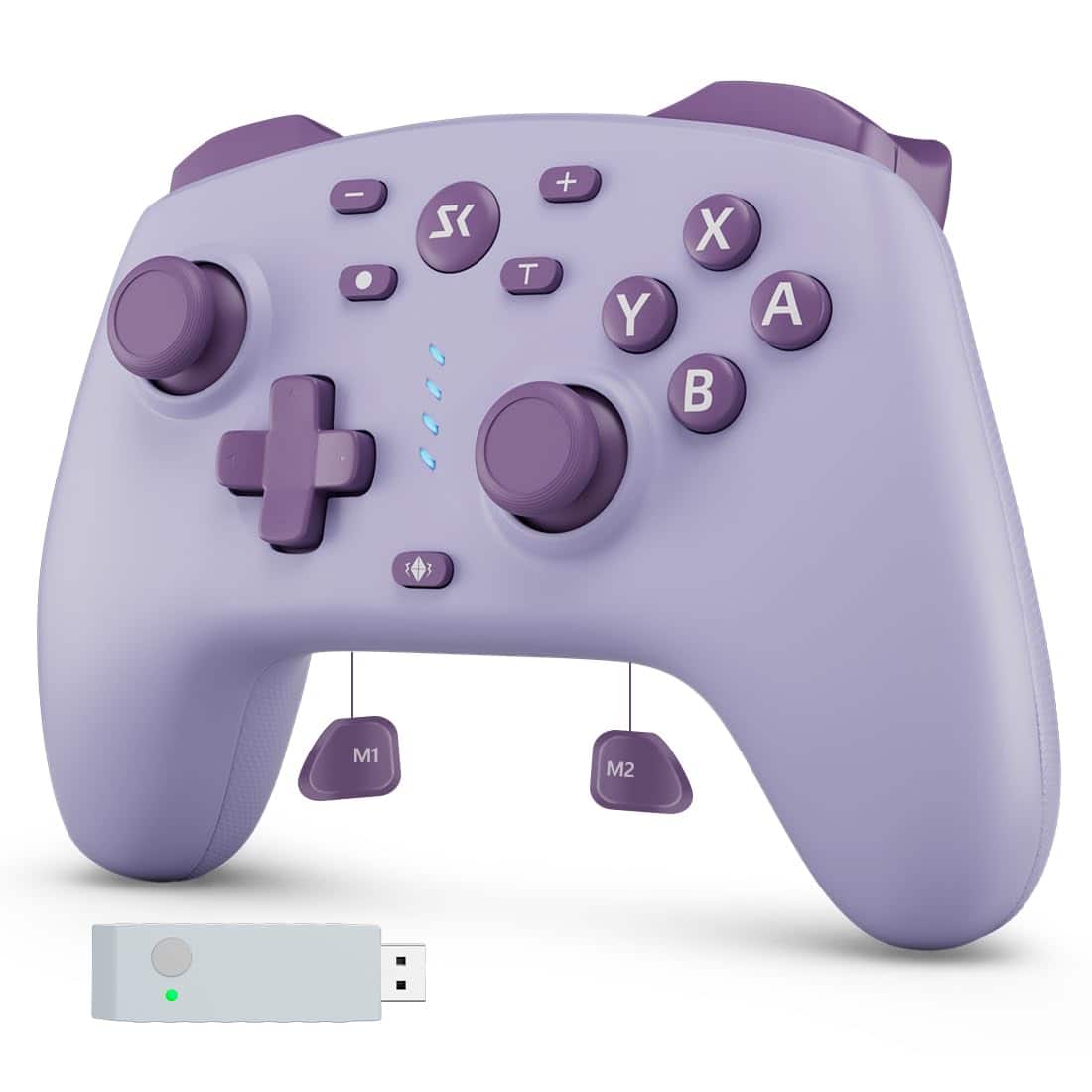 Reds Spade - Wireless Controller For Switch switch 2 lite oled pc With Adapter Hall Joysticks Triggers Pro Wake-up 2 - Purple