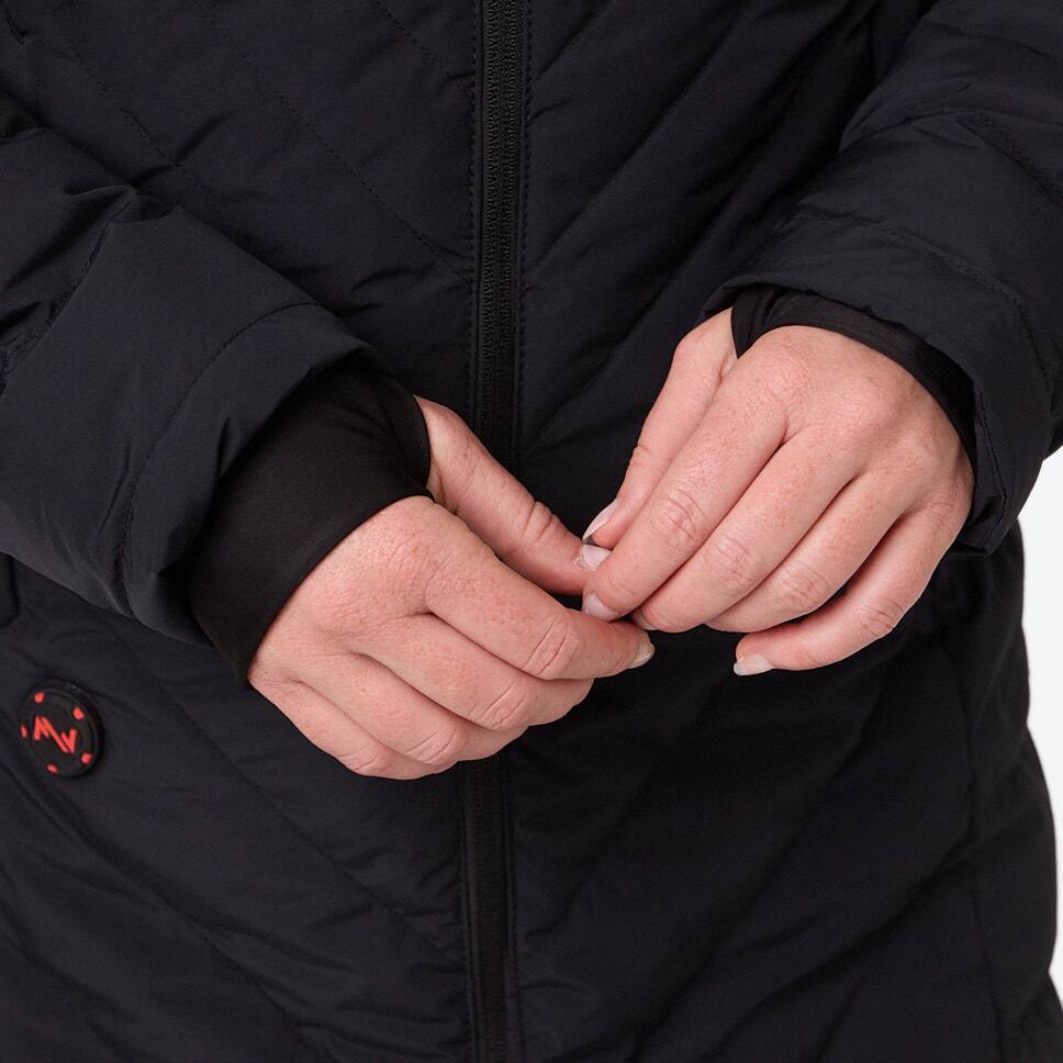 Alt View 1. Mobile Warming - Women's Meridian Heated Jacket - Black.