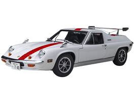 Lotus Europa Special White with Red Stripe and Graphics "The Circuit Wolf" 1/18 Model Car by Autoart