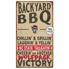 Jardine - NC State Wolfpack 11'' x 20'' Indoor/Outdoor BBQ Sign - Tan