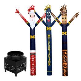 Sporticulture - Michigan Wolverines Inflatable Crazy Sports Fan Bundle Set - Multicolor