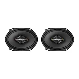 Pioneer - TS-A6881F 6" x 8" 350W 4-Way Full-Range Coaxial Speakers, Max Power, 2 Pack - Black