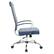 Alt View 3. LeisureMod - Benmar High Back Leather Office Chair with Adjustable Height, Swivel Base, Ergonomic Design Modern Conference Chair - Navy Blue.