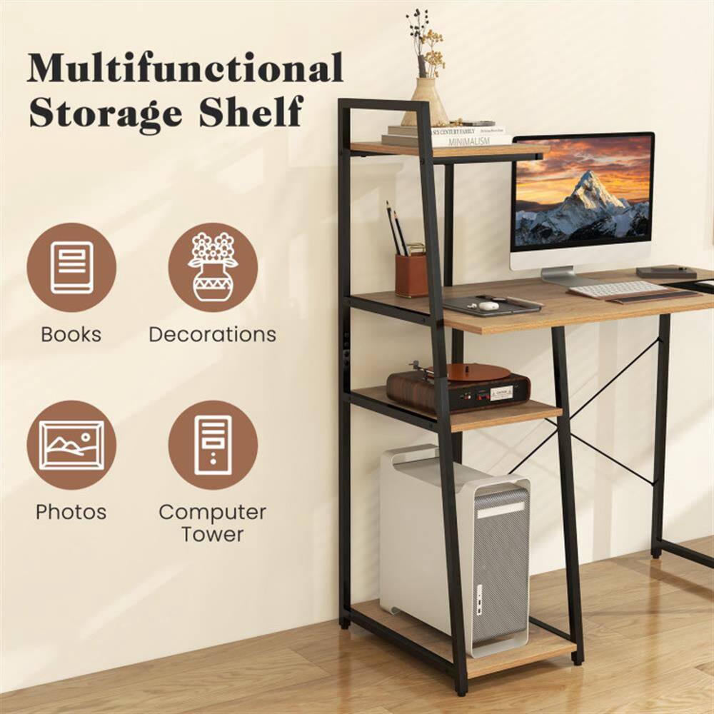 Multifunctional Storage Shelf

- Books
- Decorations
- Photos
- Computer Tower