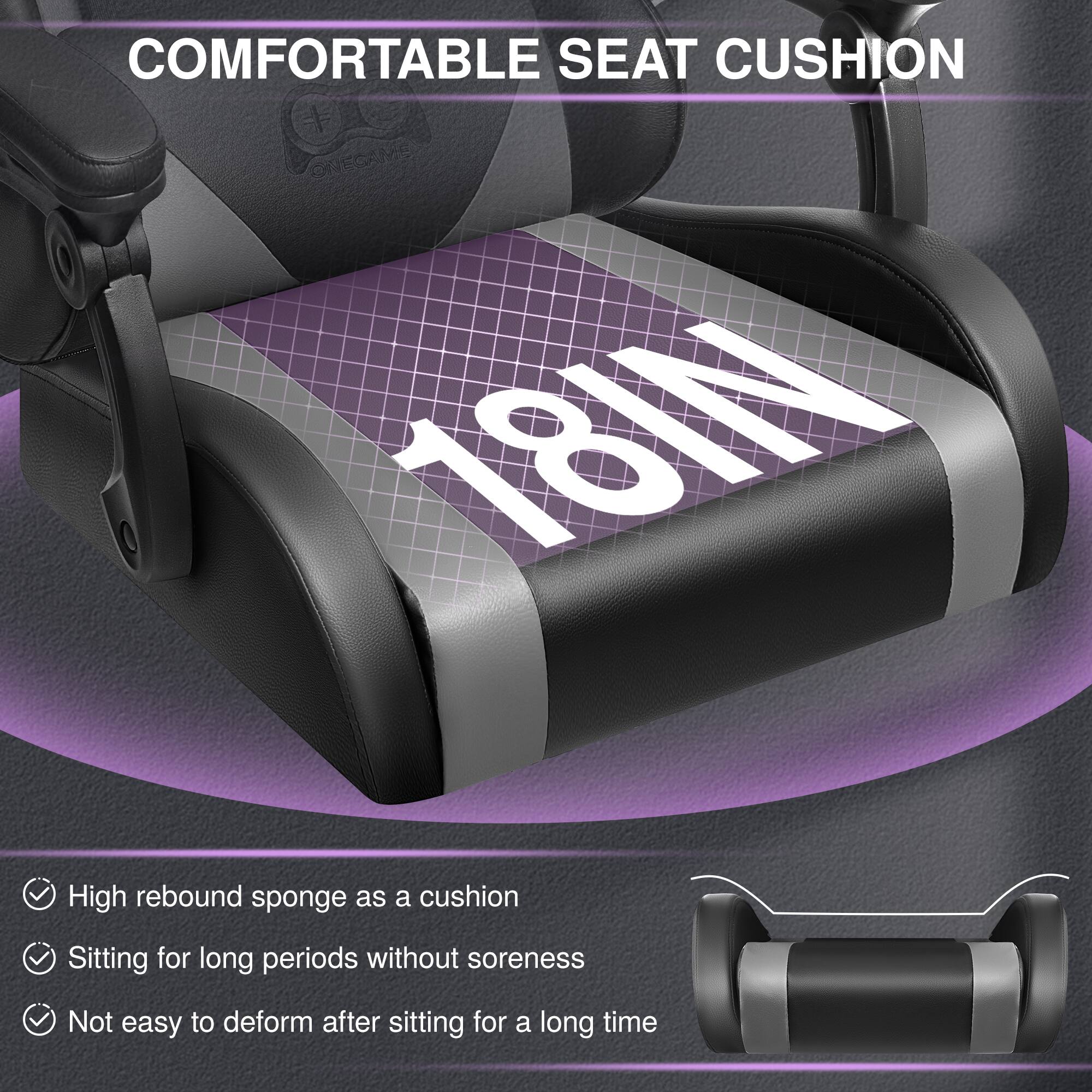 COMFORTABLE SEAT CUSHION

18IN

- High rebound sponge as a cushion
- Sitting for long periods without soreness
- Not easy to deform after sitting for a long time