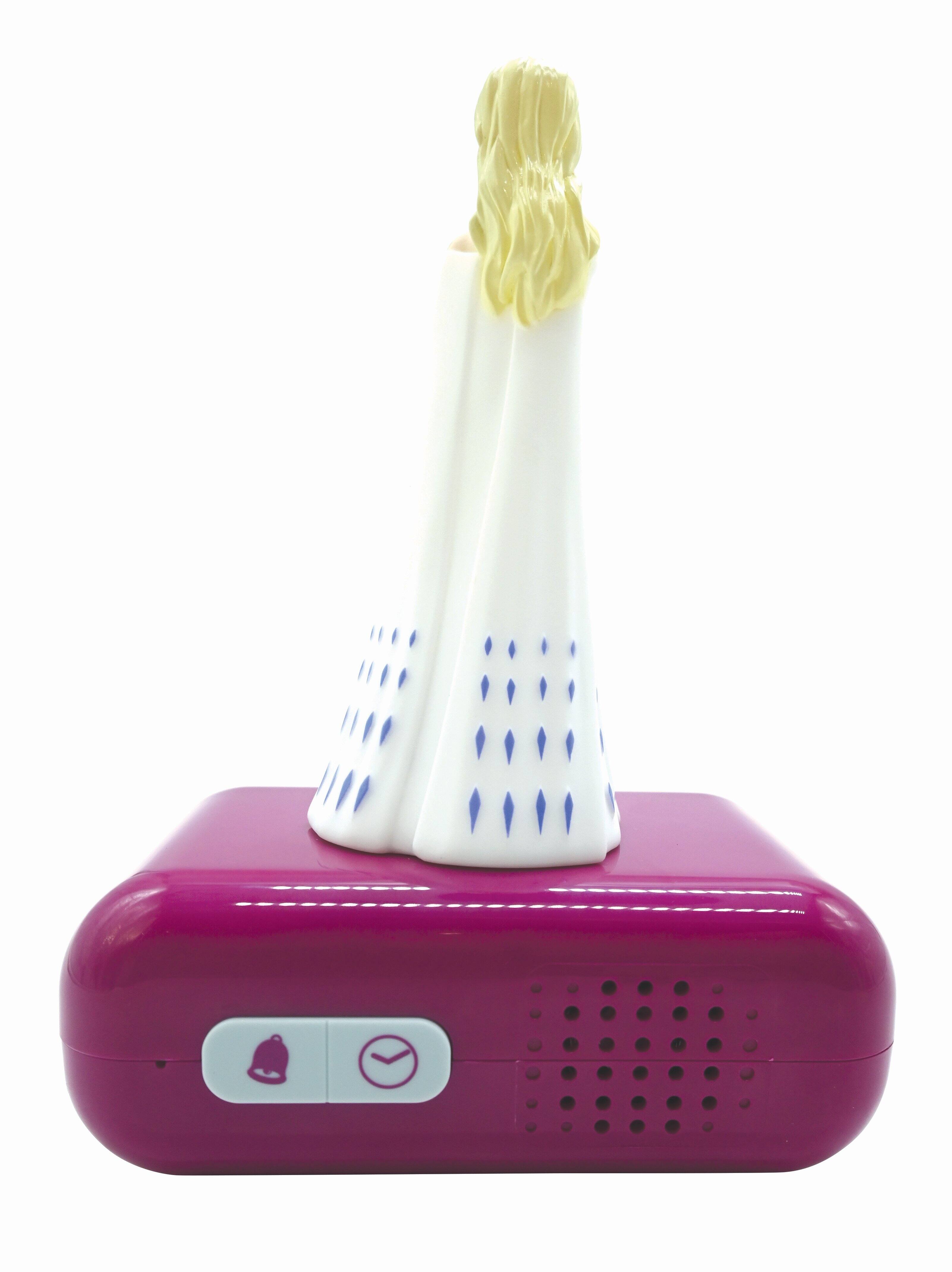Alt View 3. Lexibook - Disney Frozen Alarm Clock with 3D Night Light & Sound Effects - PURPLE.