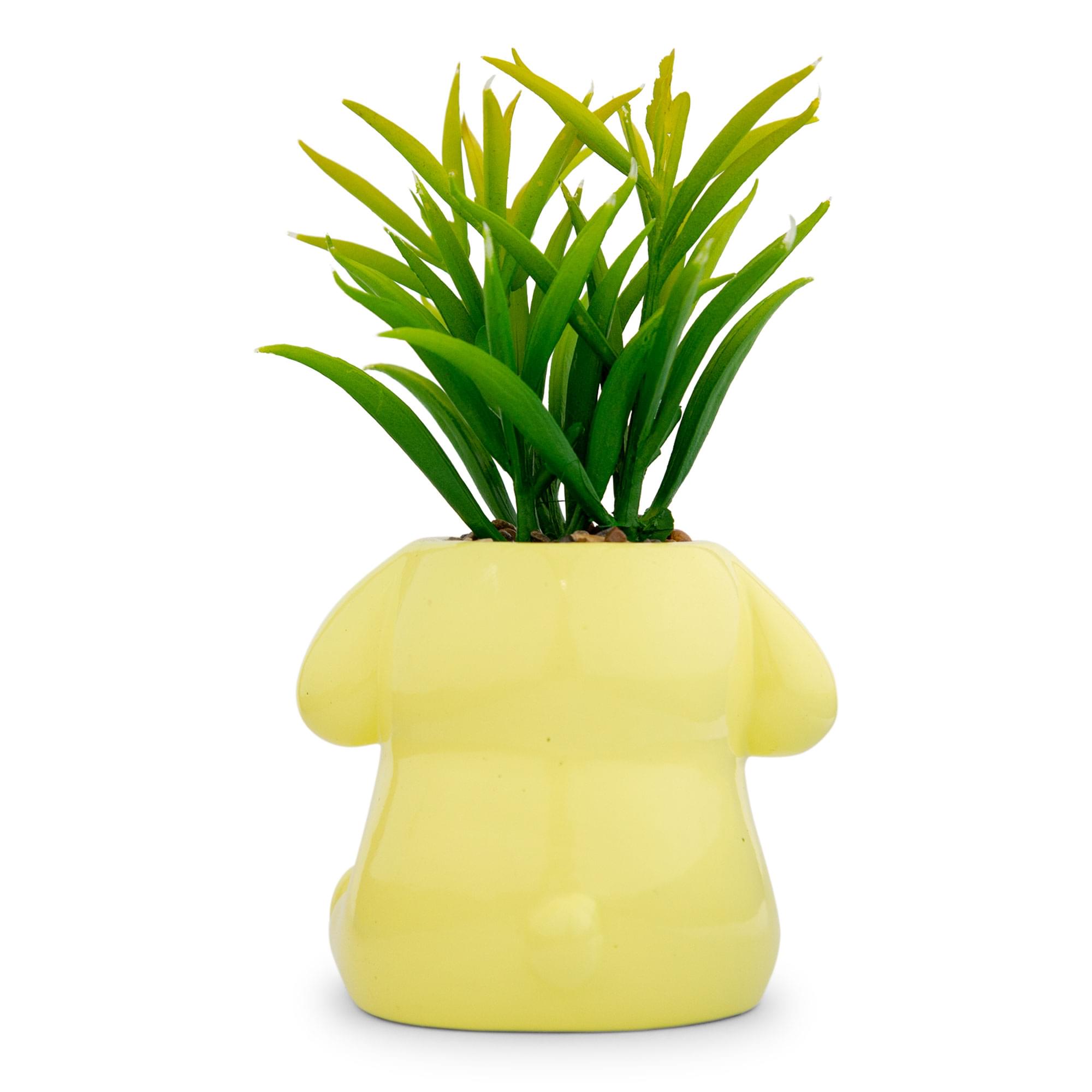 Alt View 10. Silver Buffalo - Sanrio Pompompurin 3-Inch Ceramic Mini Planter With Artificial Succulent - Brown.