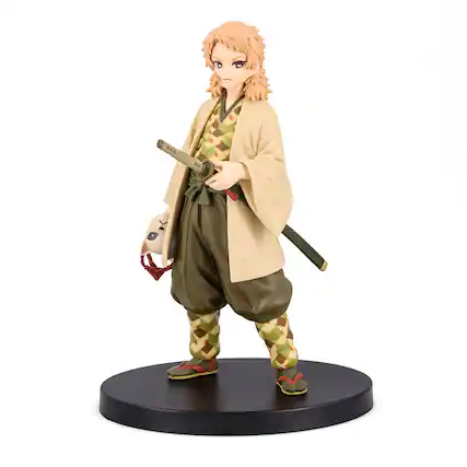 Front. Bandai - Banpresto Demon Slayer: Kimetsu No Yaiba Vol. 20 Sabito PVC Figure - Brown.