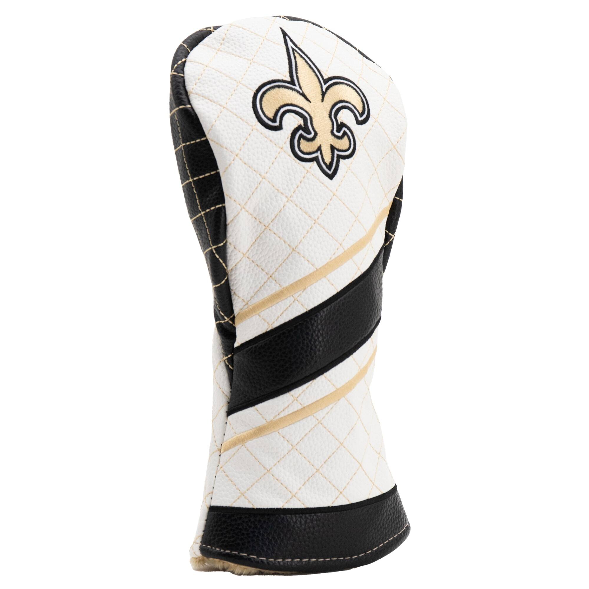 Alt View 2. Team Golf - New Orleans Saints Striped Quilted Fairway Headcover - Multicolor.