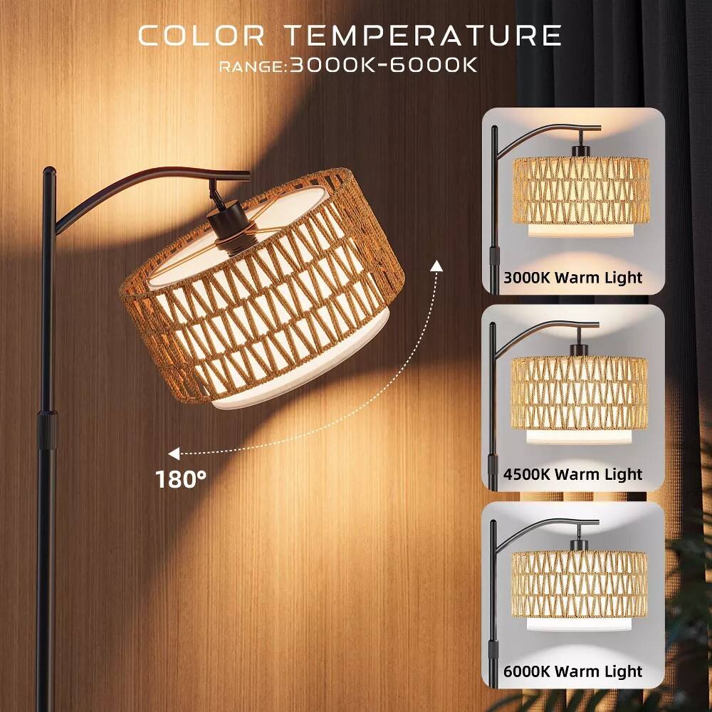 COLOR TEMPERATURE  
RANGE: 3000K-6000K  

3000K Warm Light  
4500K Warm Light  
6000K Warm Light  

180°