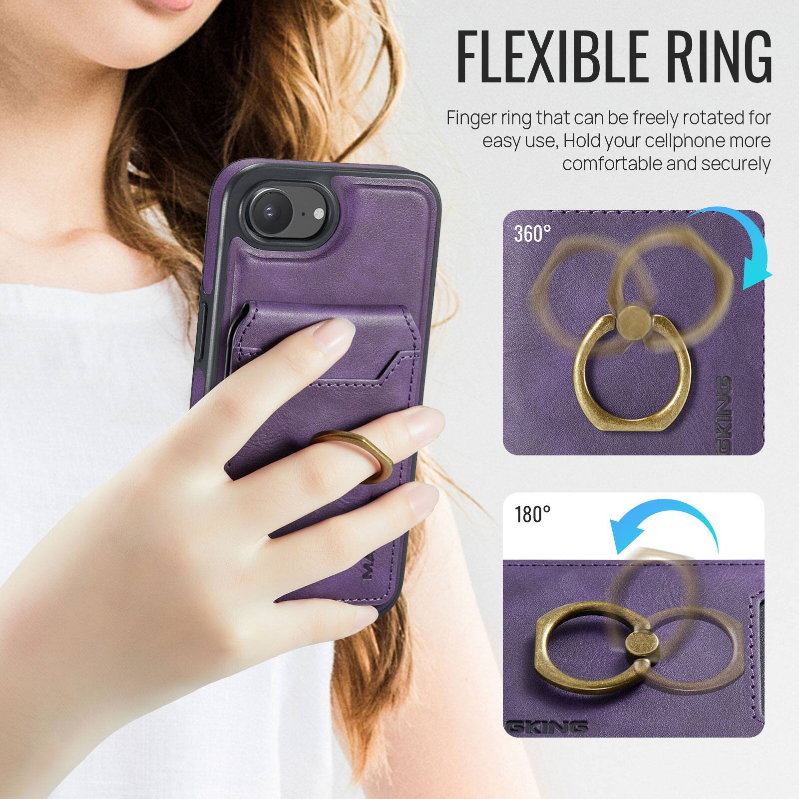 FLEXIBLE RING

Finger ring that can be freely rotated for easy use, Hold your cellphone more comfortable and securely

360°

180°