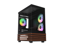 Thermaltake - View 170 WS ARGB Chassis; mATX/mITX; 3x ARGB Fans; 280mm Rad; 340mm GPU; Black - Black