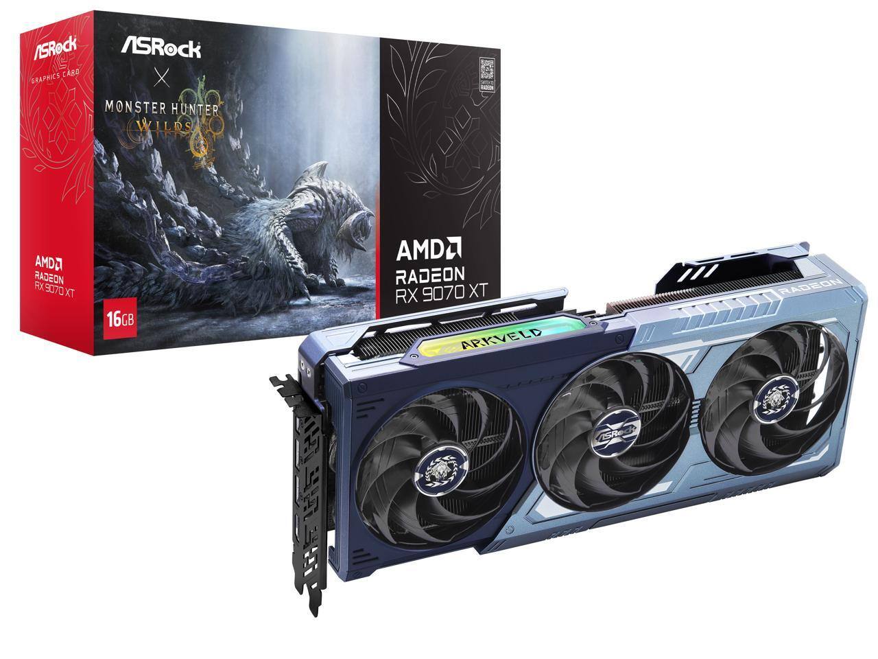 ASRock Monster Hunter Wilds Radeon RX 9070 XT 16GB GDDR6 PCI