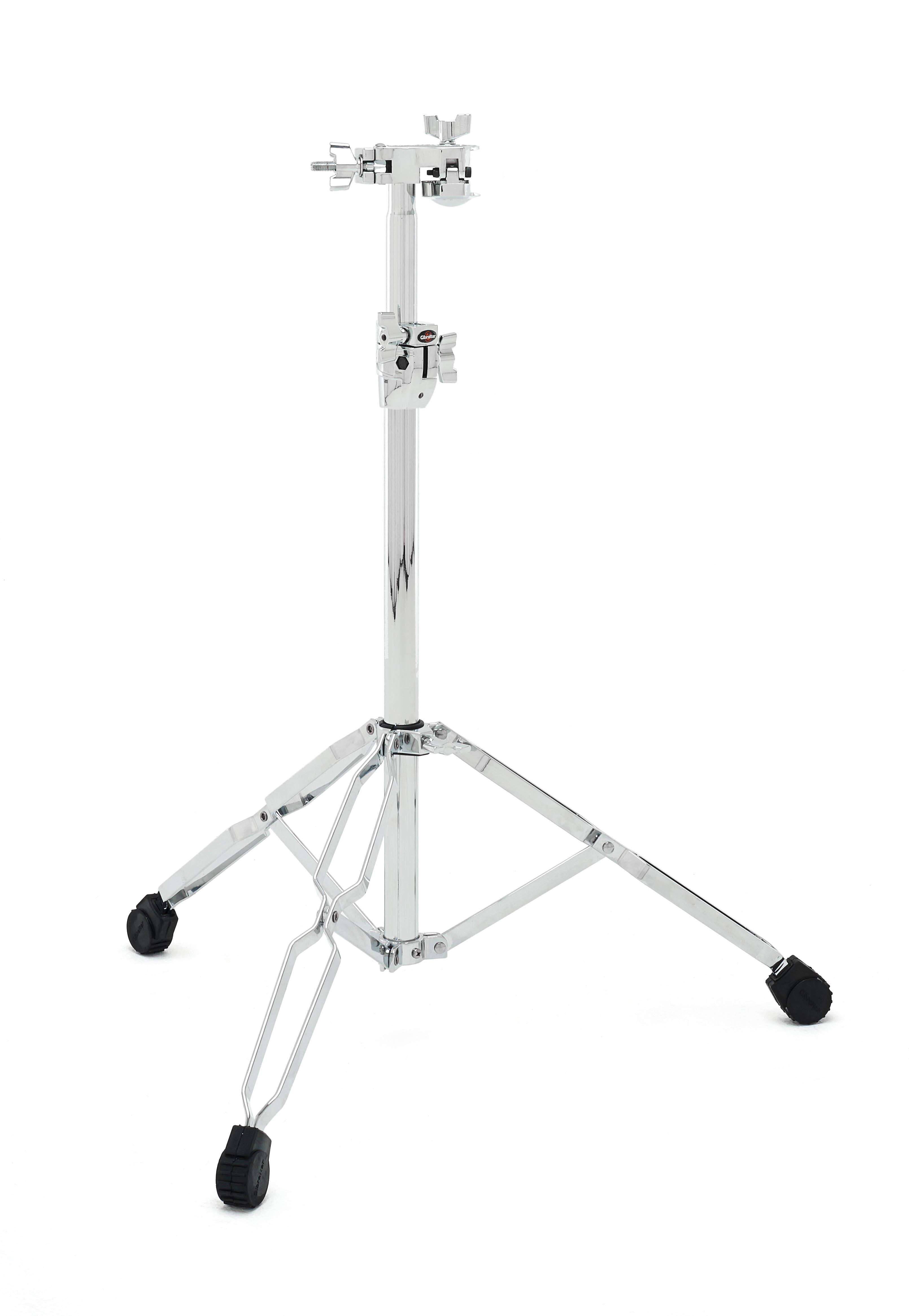 Front. Gibraltar Hardware - 6000 Series Double Braced Single Tom Stand, Adjustable Drum Hardware w/ Memory Lock, Rear Clamp for Cymbal or Tom Holder.
