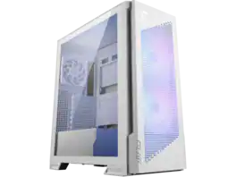 MSI - MPG Velox 300R Airflow PZ / White - Mid-tower - White - 6 x Bay - 2 x 160mm, 1 x 120mm Fan(s) Installed - EATX, ATX - White
