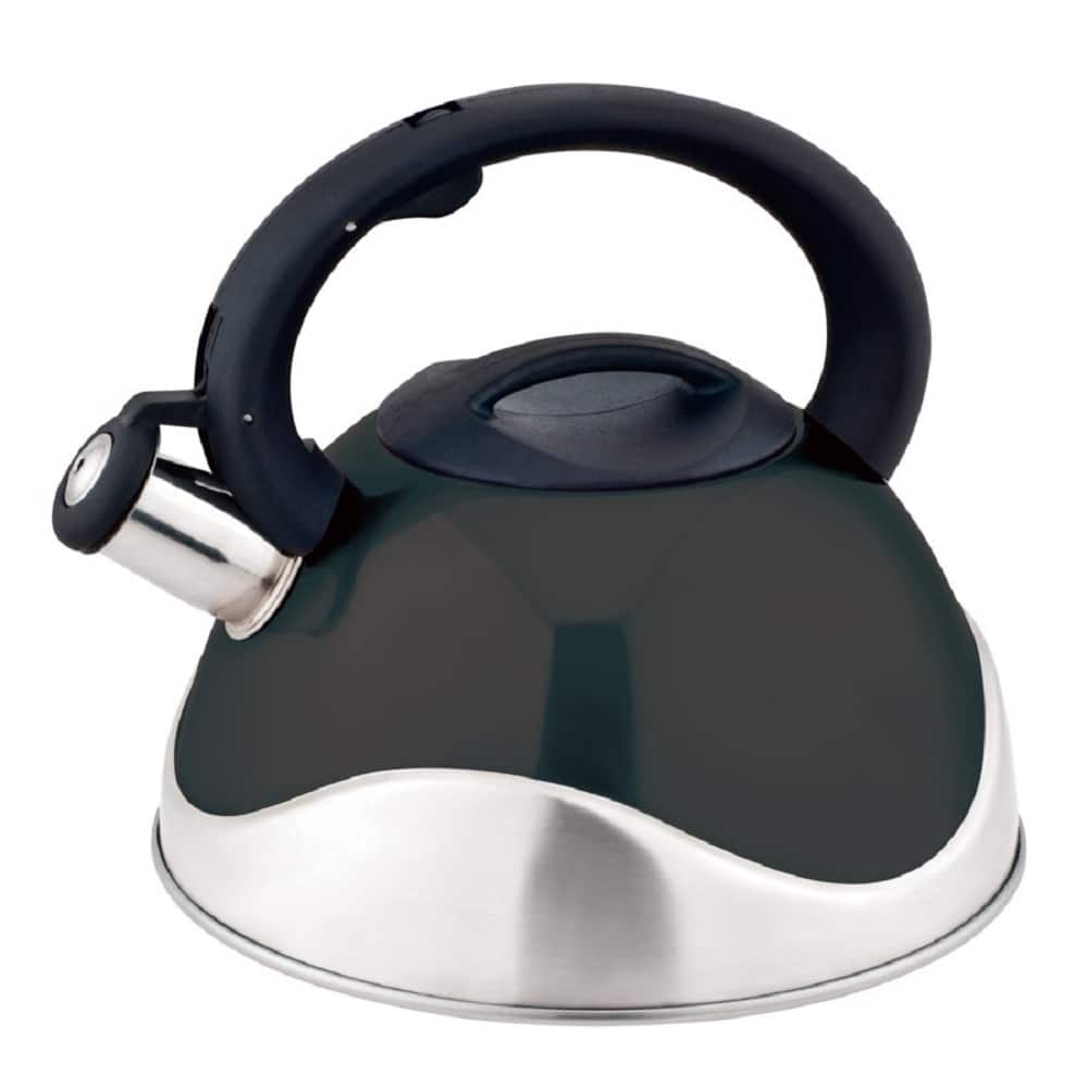 J&V TEXTILES - Stainless Steel Whistling Tea Kettle, 3.0 Liter - Black price history on PriceWatchPro