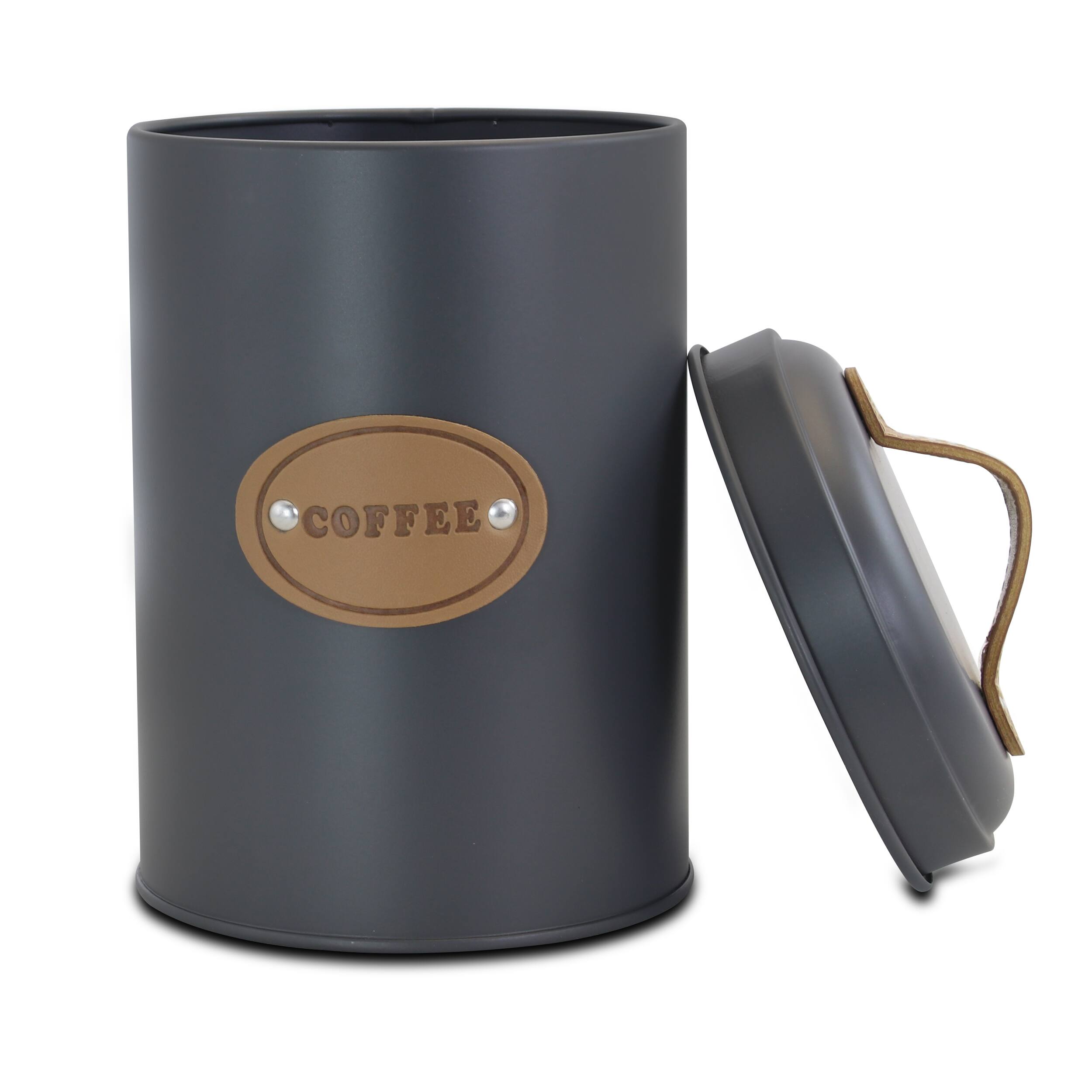 Alt View 8. MegaChef - MegaChef Kitchen Food Storage and Organization 5 Piece Canister Set in Grey - Gray and Brown.