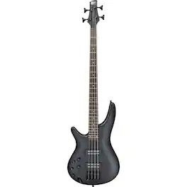 Ibanez - SR300EBL SR Standard Electric Bass Left-Handed Guitar, White Dot Inlay Rosewood Fretboard, Weathered Black