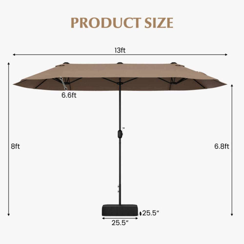 PRODUCT SIZE  
13ft  
6.6ft  
8ft  
6.8ft  
25.5"  
25.5"