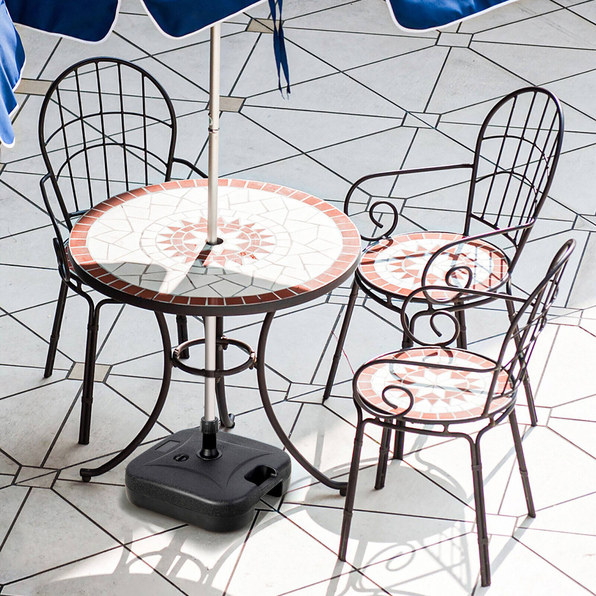 Alt View 2. Gymax - Gymax Patio Fillable Umbrella Base Stand Water & Sand Filled Weighted Market Pole 1.5'' - Black.