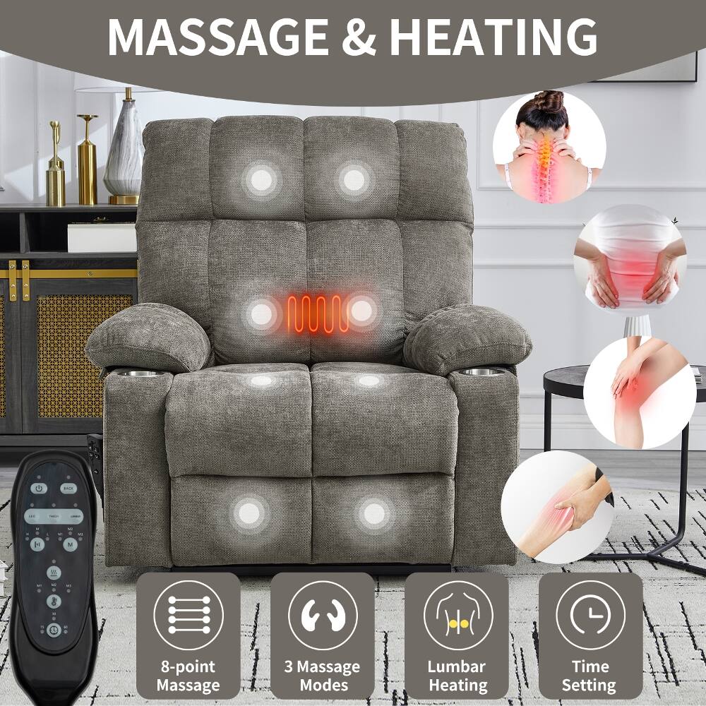 MASSAGE & HEATING

BACK

WT H N

8-point Massage
3 Massage Modes
Lumbar Heating
Time Setting