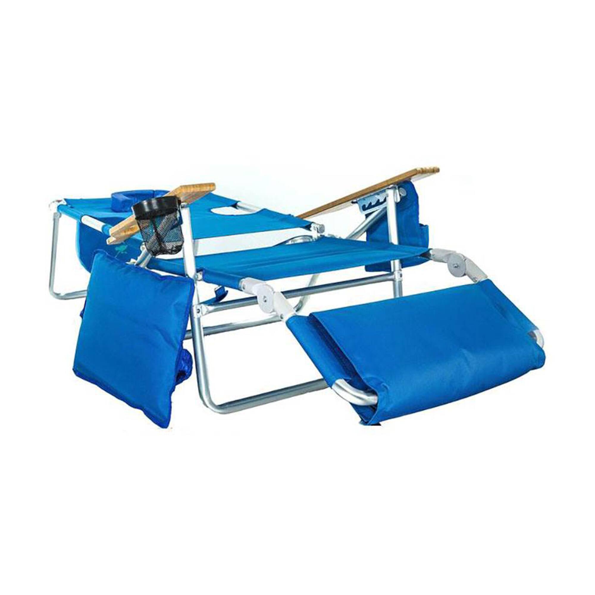 Alt View 7. Ostrich - Ostrich Deluxe 3N1 Sports Seat & Ladies Comfort On Your Back Beach Chair, Blue - Blue.